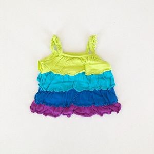 Colourful George Tiered Tank Top
